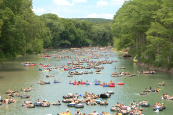 Texans love to float down the Guadalupe River in the summer!