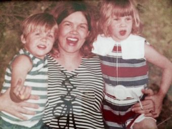 My mom (pregnant with #3), my brother Kert and I. I fondly remember wearing this sailor-inspired outfit on my first day of 2nd grade!
